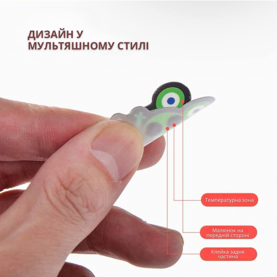 Набір наліпок для вимірювання температури тіла немовляти Bodasan на лоб 6 шт. (N747) - фото 4 Набір наліпок для вимірювання температури тіла немовляти Bodasan на лоб 6 шт. (N747) - фото 4