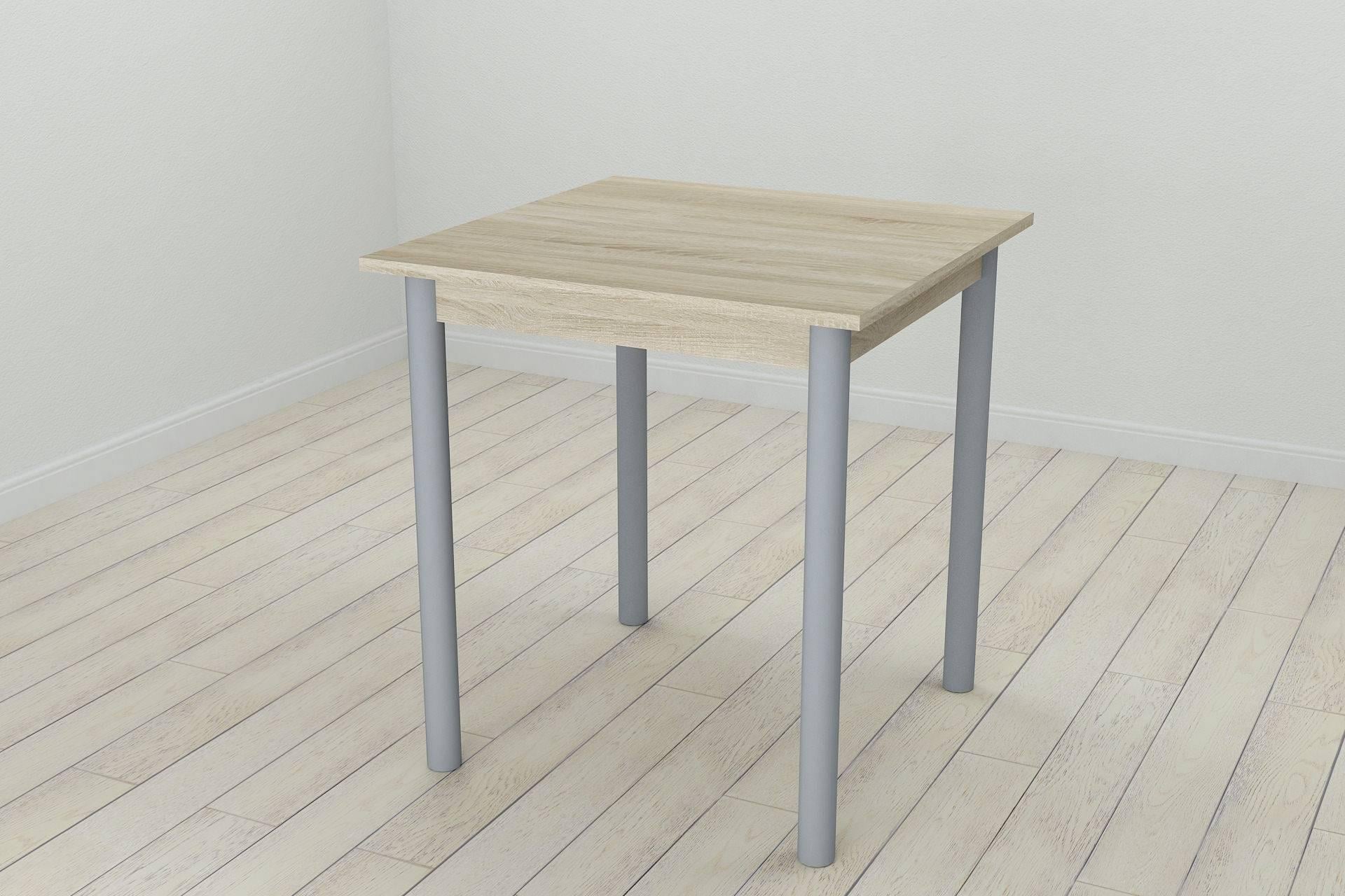 Стол кухонный Ferrum-decor Агата ДСП 16 мм 75x70x70 см Серый/Сонома (FRD-106243)