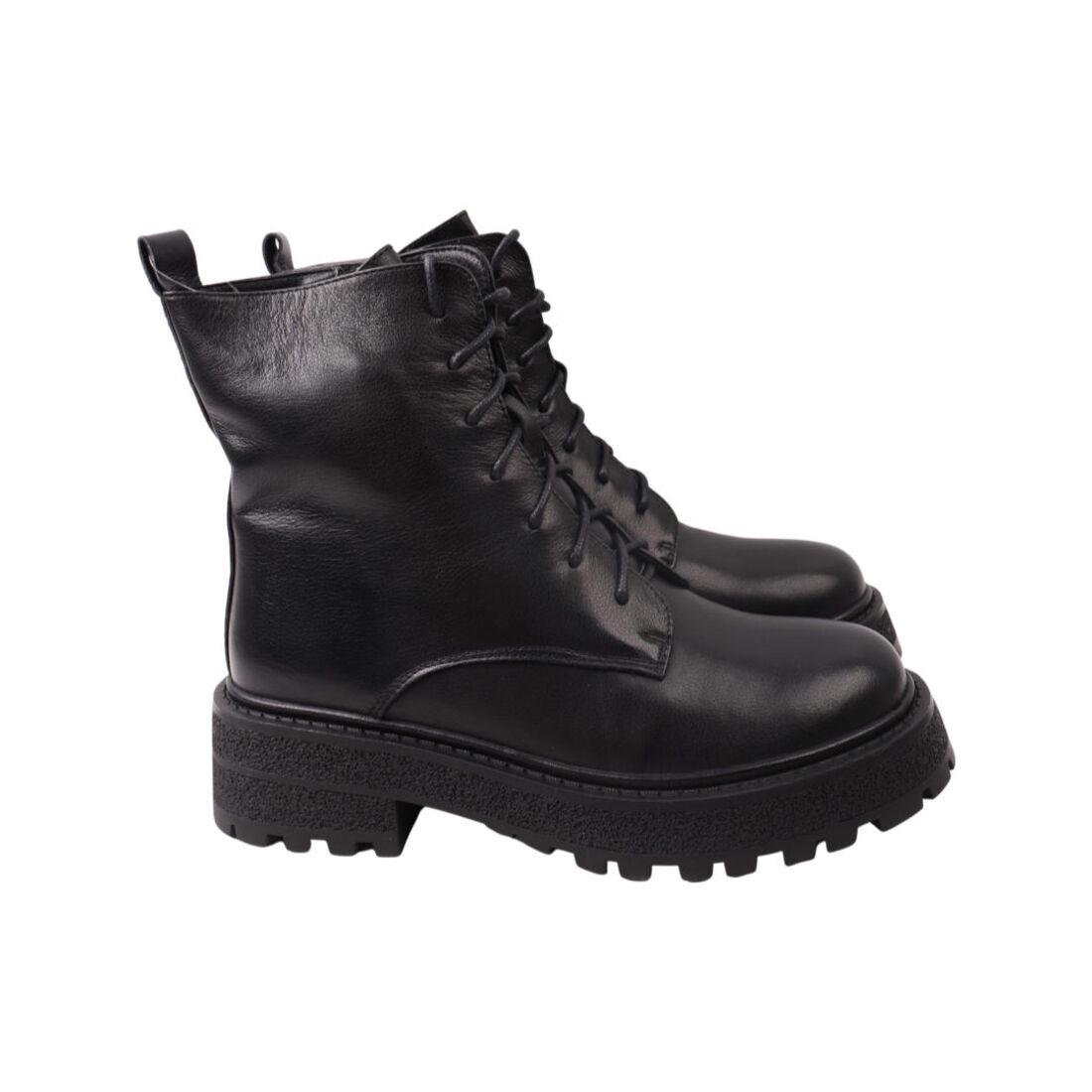 Ботинки женские Farinni из кожи р. 39 Черный (204-22ZHC)