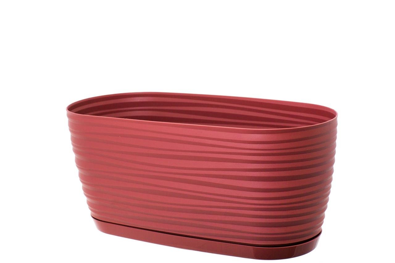 Горщик для квітів Form Plastic Сахара з підставкою 2,65 л 13х11х27 см Білий - фото 8