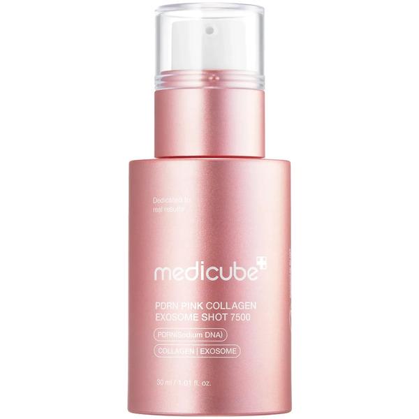 Сыворотка с полинуклеотидами экзосомами и спикулами регенерирующая Medicube PDRN Pink Collagen Exosome Shot 7500 30 мл
