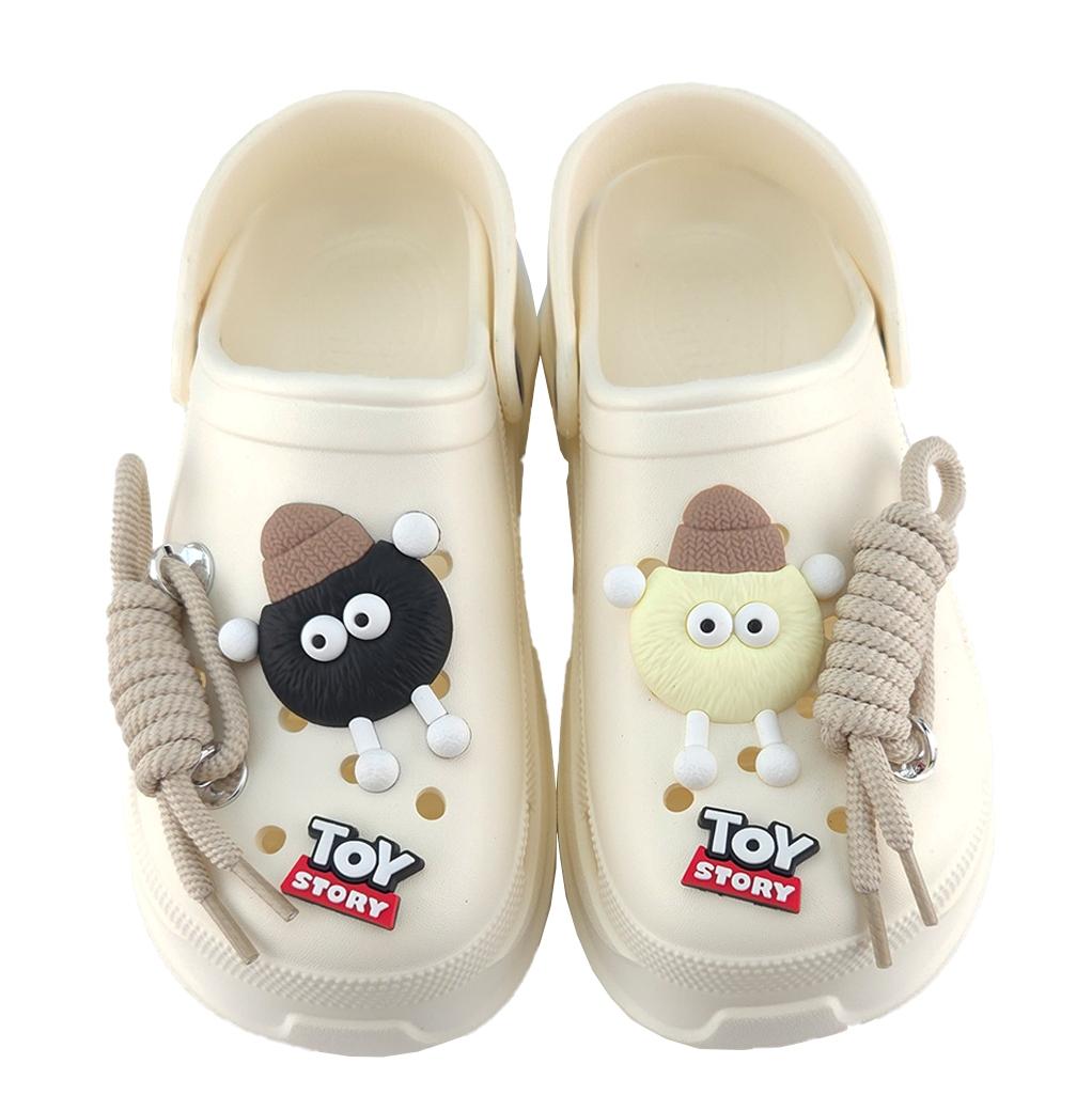 Кроксы женские с джибитсами р. 39/40 25 см Молочный (622А-1-2) Кроксы женские с джибитсами р. 39/40 25 см Молочный (622А-1-2)