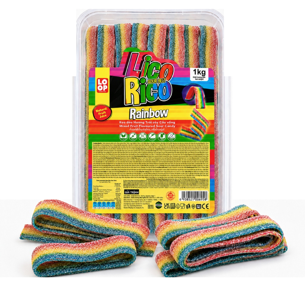 Мармеладні пластинки різнокольорові Lico Rico Rainbow 1 кг
