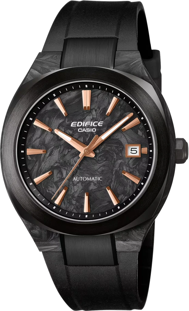 Наручные часы мужские Casio Edifice Automatic EFK-200XPB-1AER с сапфировым стеклом/карбоновым корпусом/водозащитой 100 м Черный (3146350076)