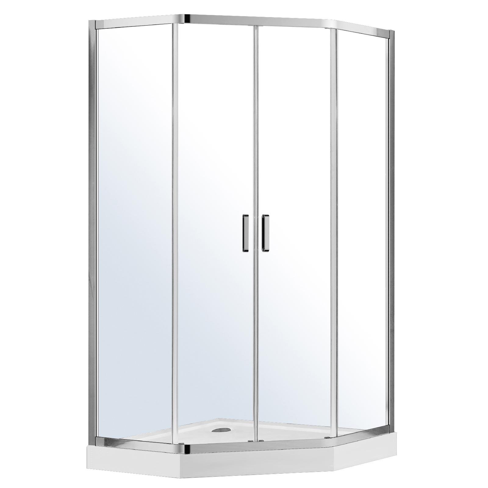 Душевая кабина Eger IRIS 599-142 90x90x211 см Хром (71879)