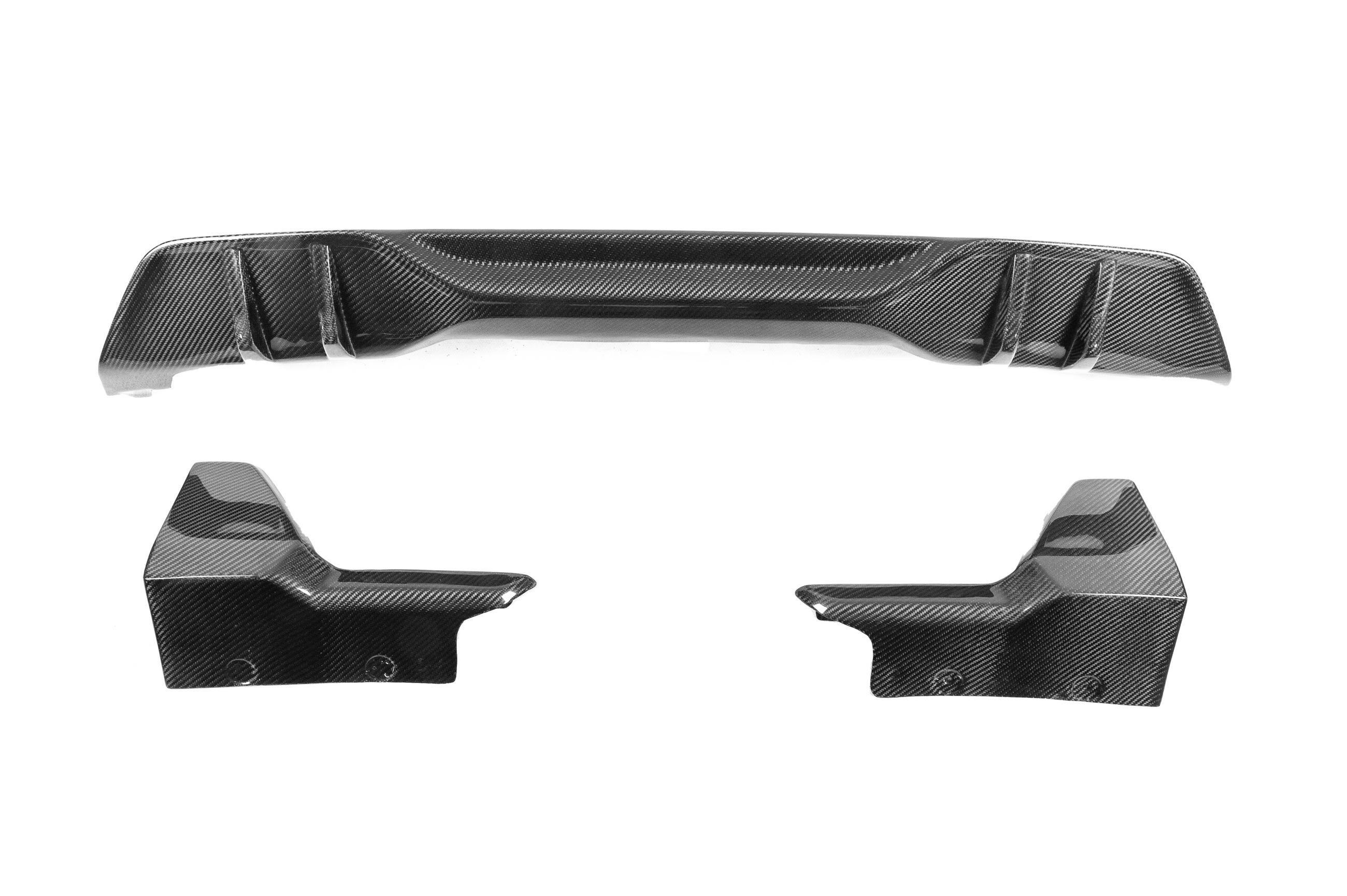 Диффузор заднего бампера Paradigma для M-Sport 2023+ натуральный карбон для BMW X5 G05 2019- гг. натуральный карбон (153972)