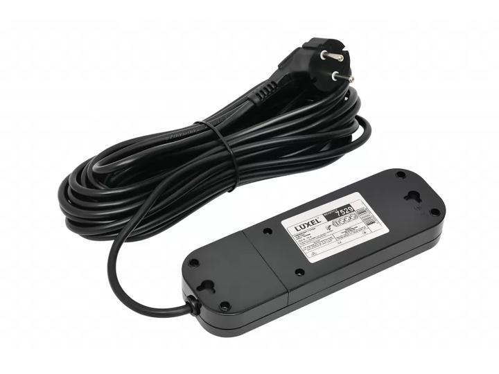 Удлинитель сетевой Luxel 3 розетки 10 м Черный (7529) - фото 3