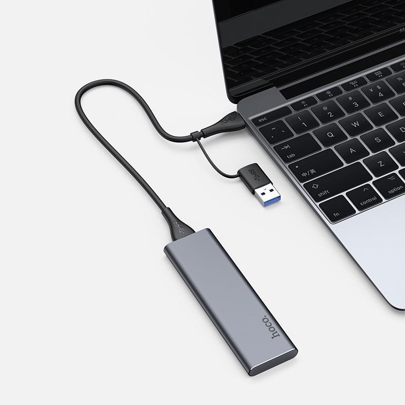 SSD-диск Type-C Hoco UD7 128 Gb Серый - фото 3