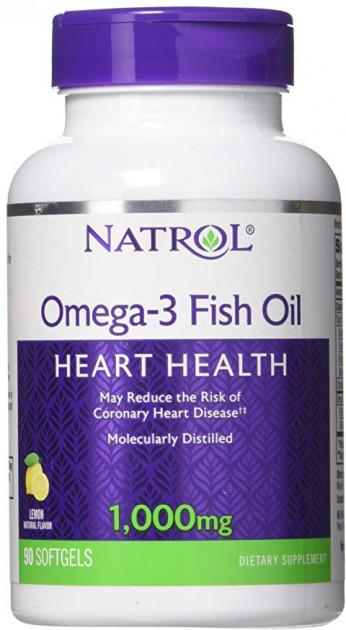 Омега-3 Natrol Fish Oil Lemon 1000 мг 90 капсул (00000011107)