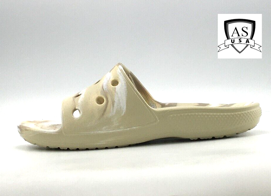 Шльопанці жіночі утеплені Crocs Slide Classic Marbled р. 40-41 Бежевий (15026) - фото 5 Шльопанці жіночі утеплені Crocs Slide Classic Marbled р. 40-41 Бежевий (15026) - фото 5