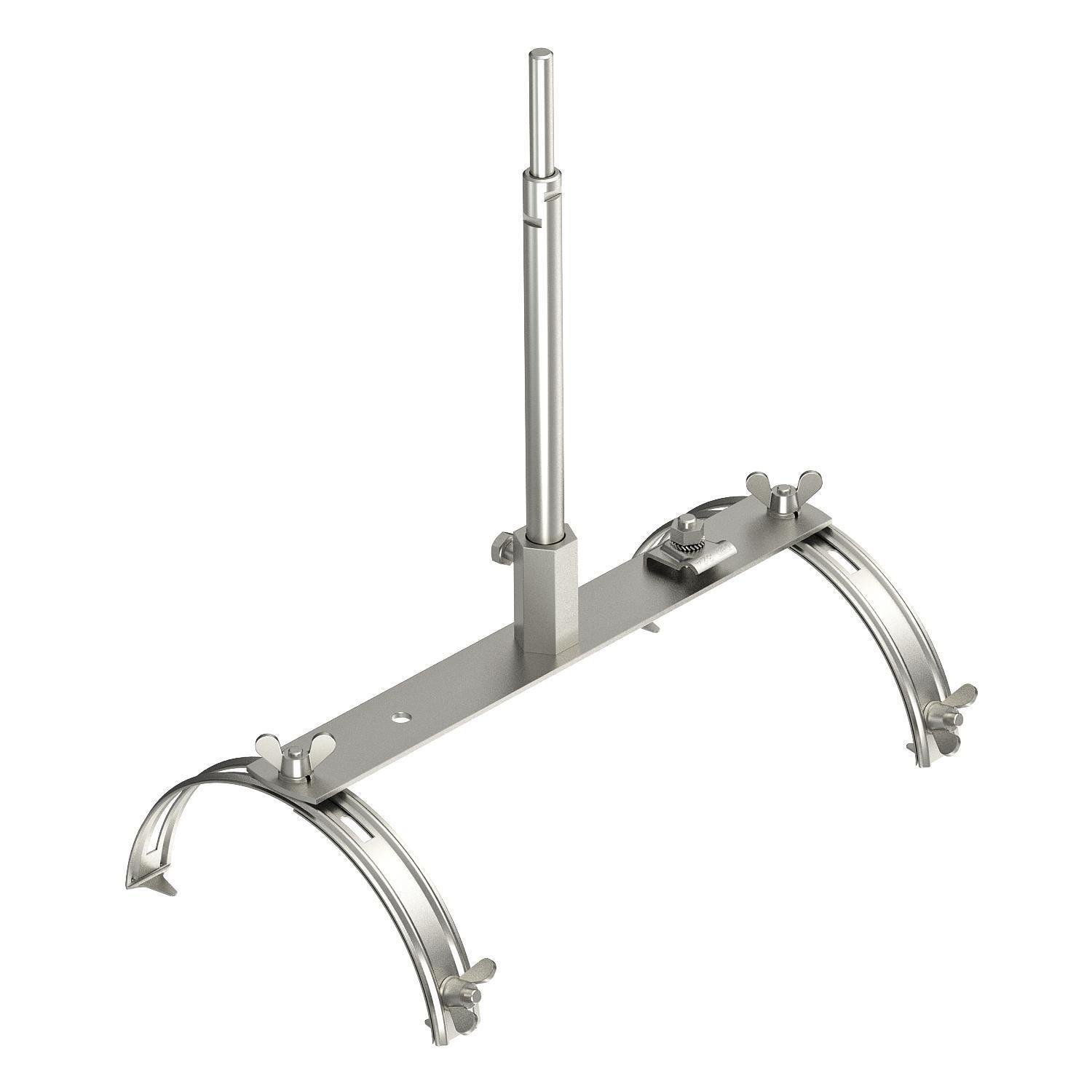 Блискавка OBO Bettermann F-Fix-132-300 1 м відстань між тримачами 300 мм нержавіюча сталь на коник даху (5403333)