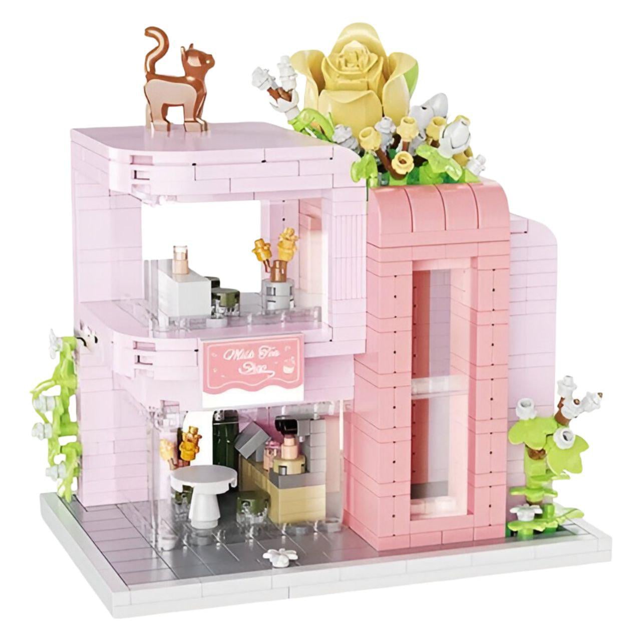 Конструктор Чайный домик в цветах 2472 935 дет. Розовый (32087285)