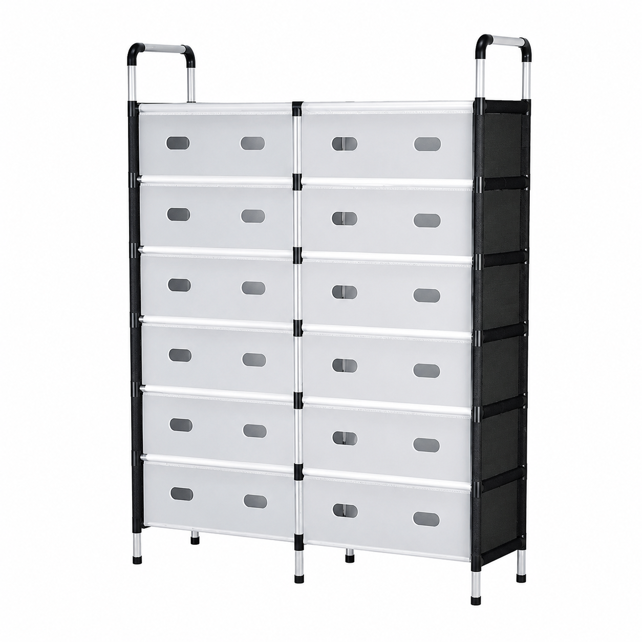 Полиця для взуття дворядна Storage Shoe Rack WFB26207 на 6 полиць, (35973310)