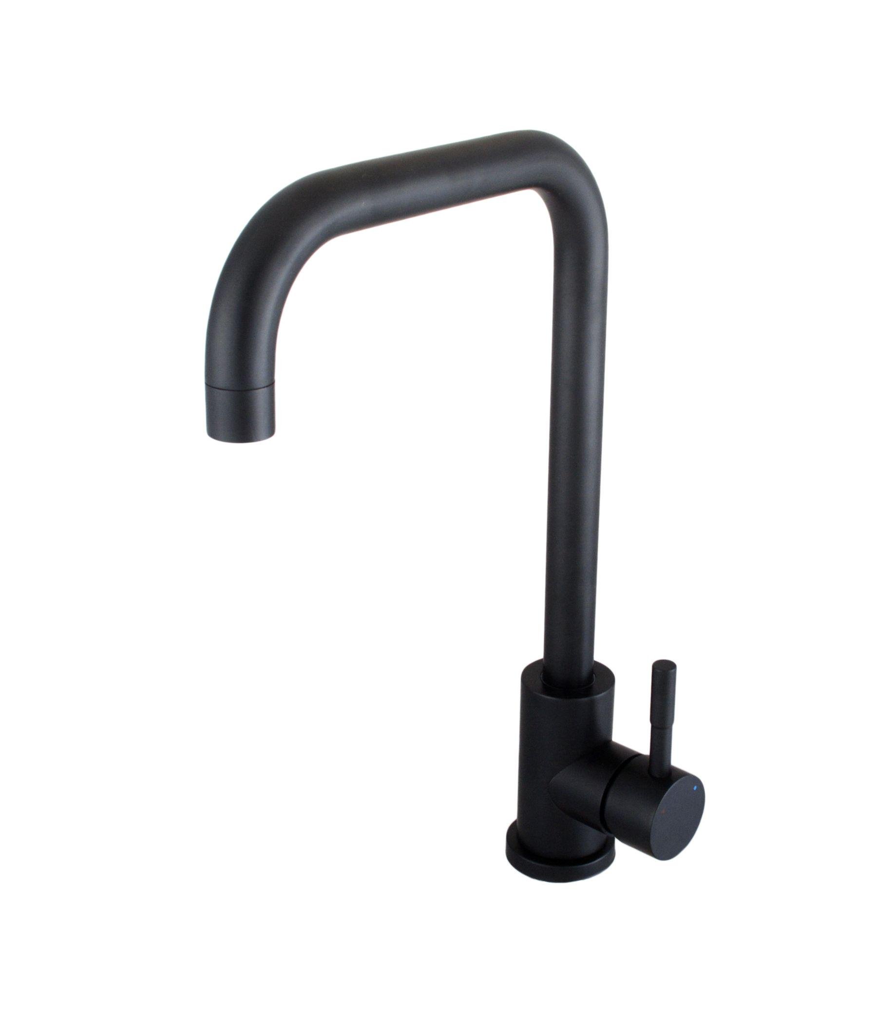 Смеситель для кухни Globus Lux ALPEN SUS-203L-BB 000017527 однорычажный Черный (108289)
