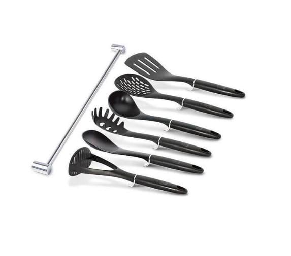 Набор кухонных аксессуаров нейлон Berlinger Haus Collection 7 пр. Black/Silver (12bebac3)