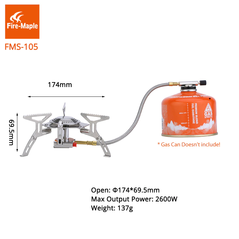 Пальник туристичний Fire-Maple FMS 105 зі шлангом - фото 3