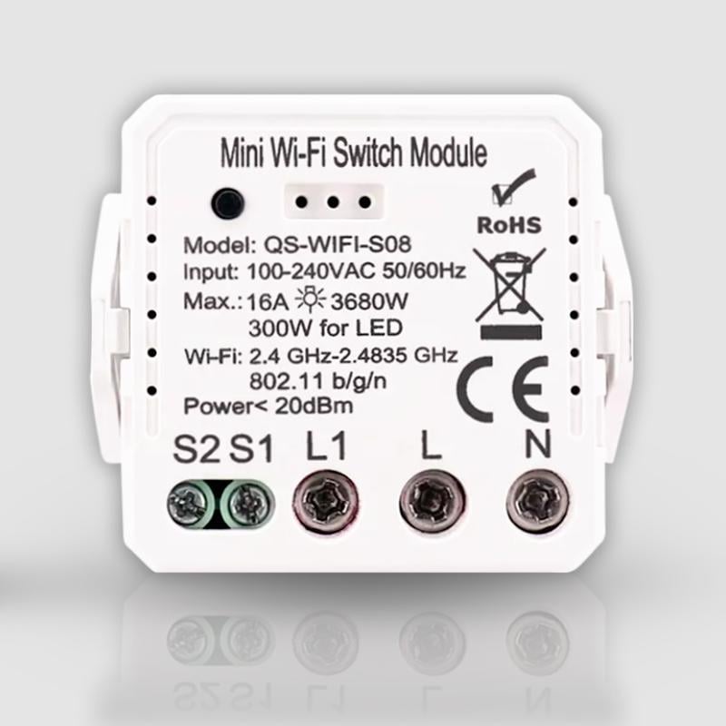 Реле одноканальное Wi-Fi Tuya (WH00371)