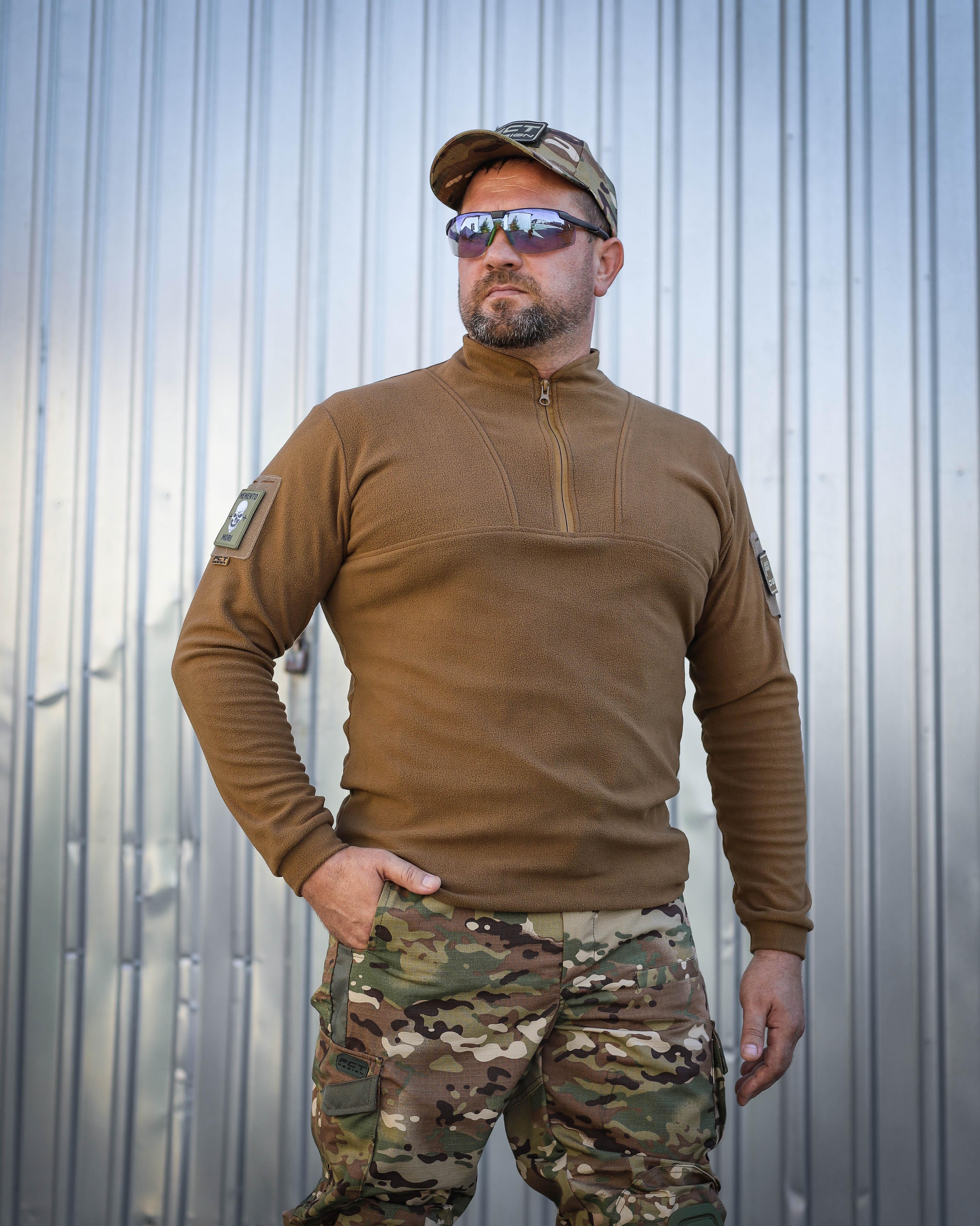 Кофта FCT design фліс Урбан з блискавкою під горло р. 44-46 Койот