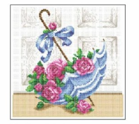 Схема для вышивки бисером Золотая Подкова Знтик с розами ЗПН-025 (4298)