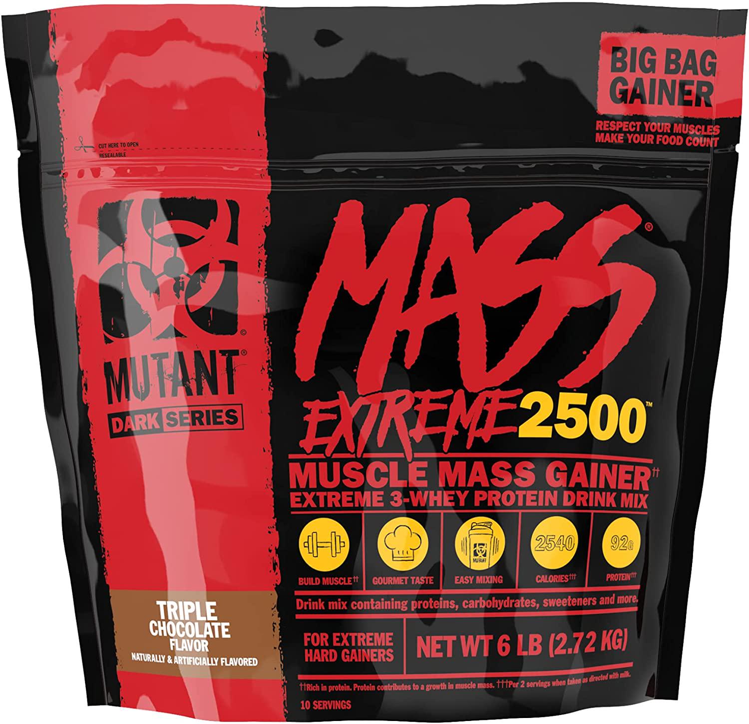 Гейнер Mutant Mass XXXtreme Triple chocolate 2720 г