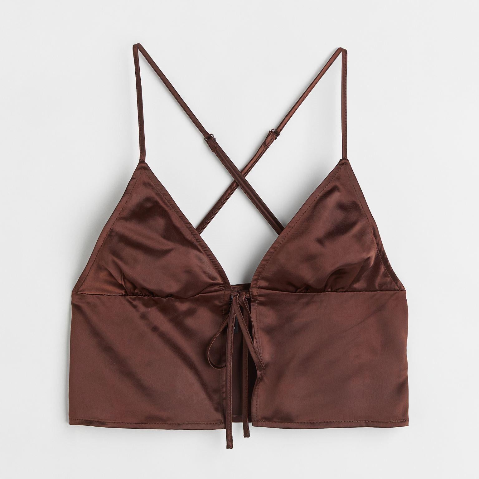 Топ H&M р. 42 Коричневий (X1041067139)