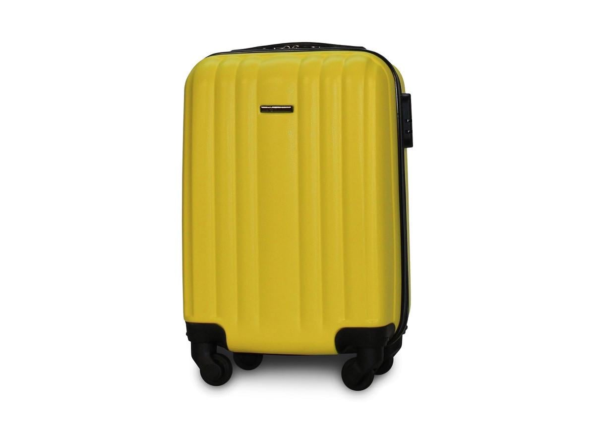 Чемодан Fly 614 мини для ручной клади 49х33х19 см 26 л на 4 колесах Желтый