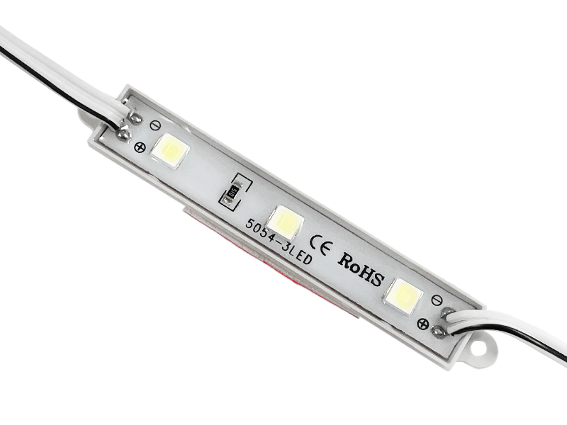 Светодиодный модуль SMD5050 3 LED 12 В 0,72 Вт 22LM/LED IP65 10000-12000К холодный белый (505)