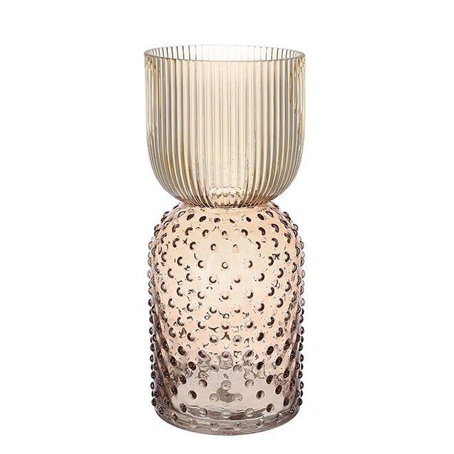 Ваза стеклянная Flora Кэрол 30 см Коричневый (32954)