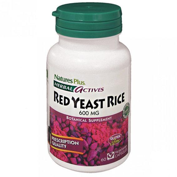 Червоний рис Nature's Plus Herbal Actives Red Yeast Rice 600 mg 60 Caps