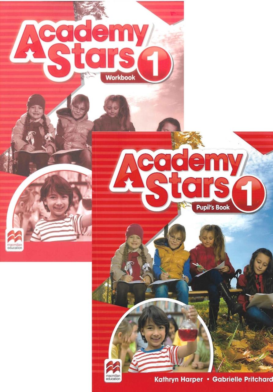 Учебник и рабочая тетрадь Academy Stars 2 экземпляра