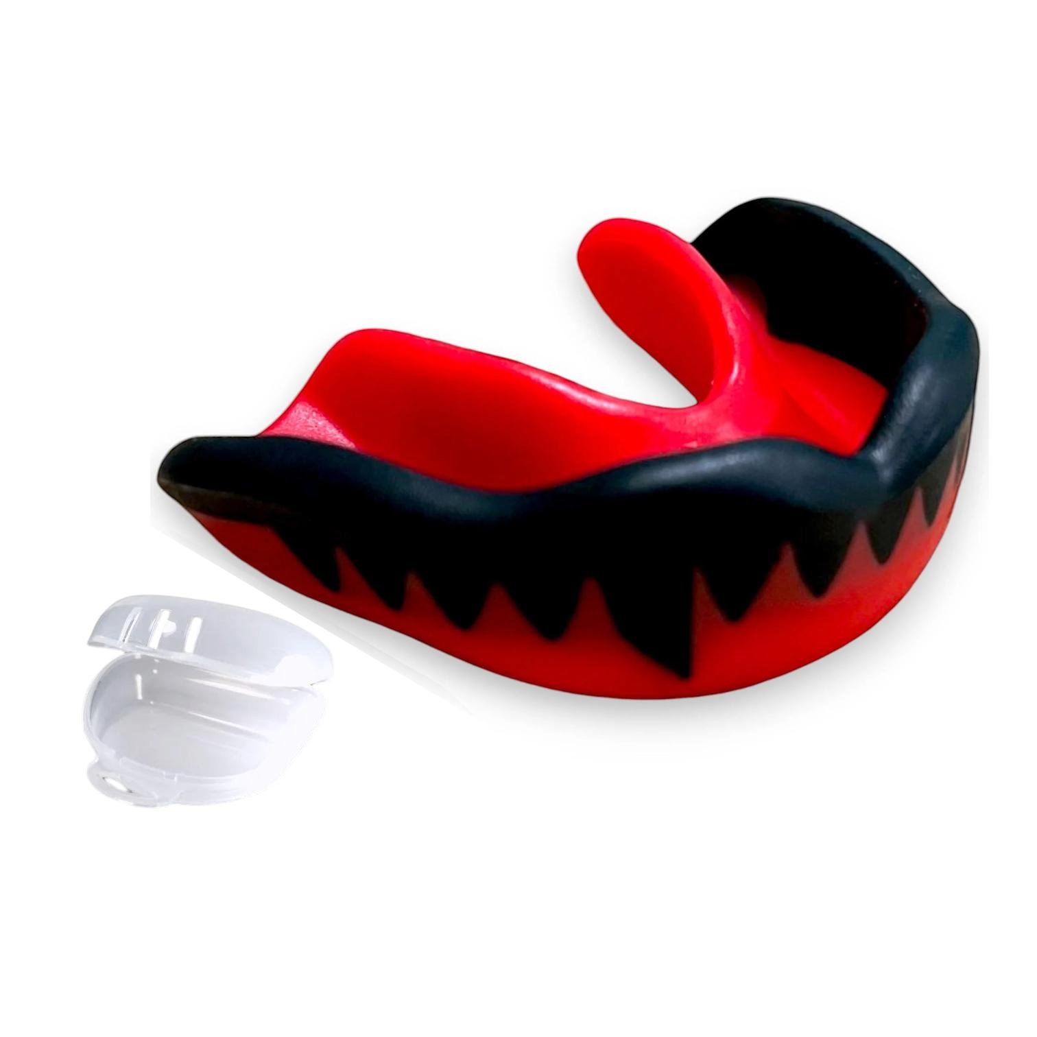 Капа Вампир подростковая для зубов из термопластика Черно-красный