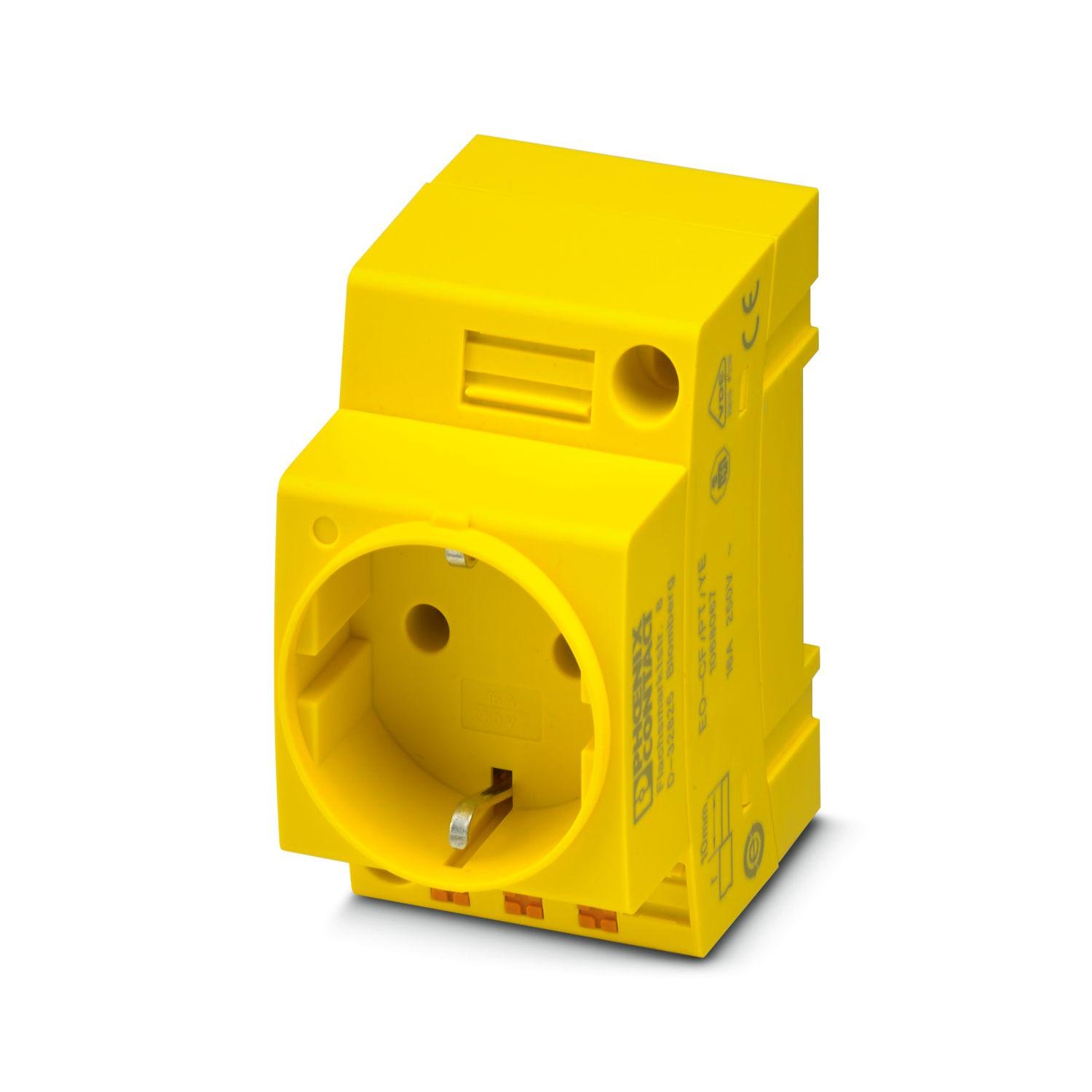 Розетка Phoenix Contact EO-CF/PT/YE Push-in 250V AC 16A Желтый (1068067)