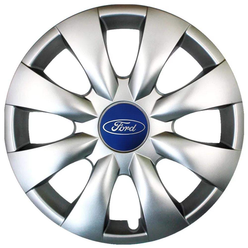 Колпаки SJS 316 с логотипом Ford R15 4 шт. Серебристый