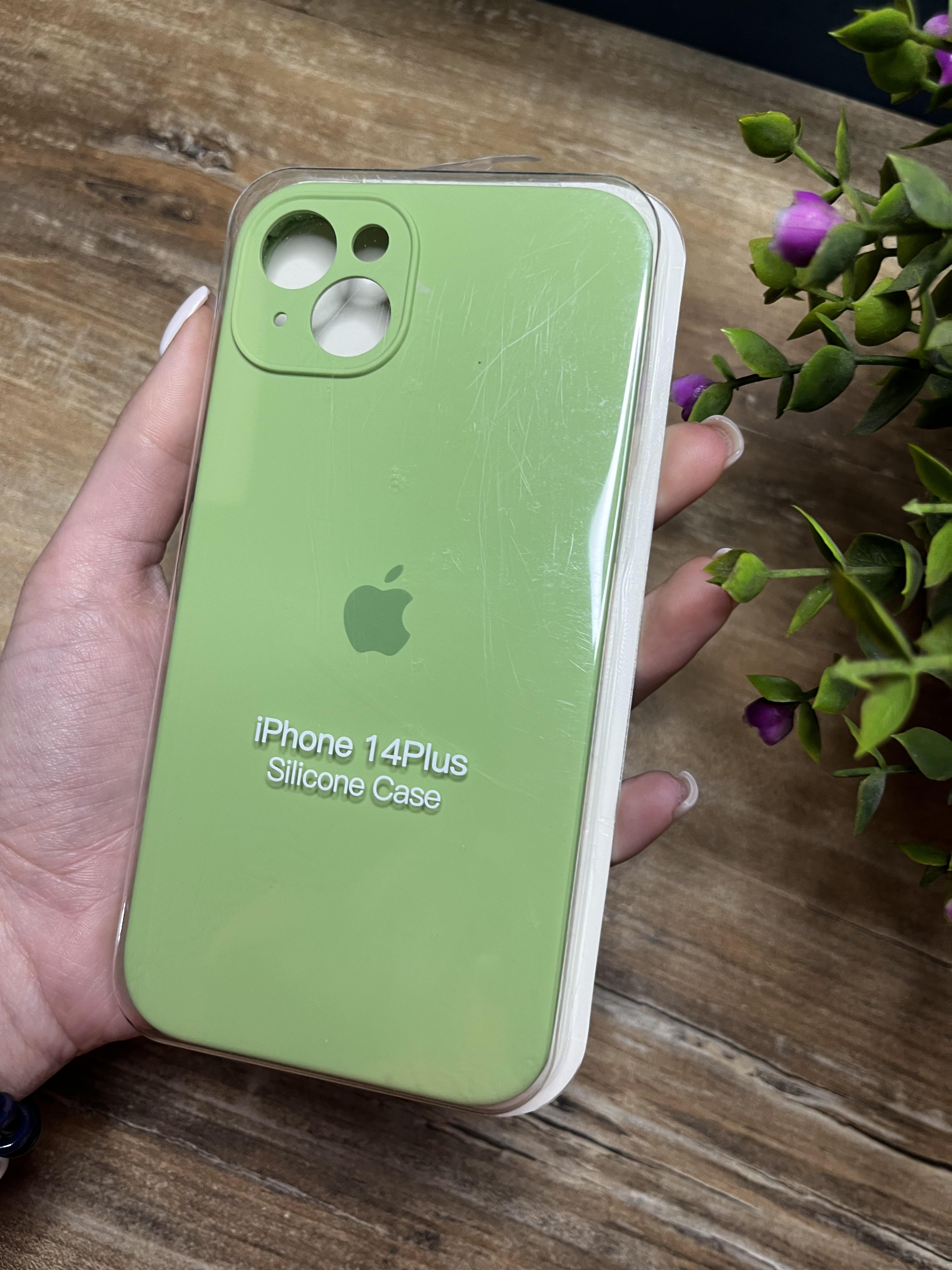 Чохол накладка на iPhone (Айфон) 14 Plus закритий низ та закрита камера silicone case full camera на apple