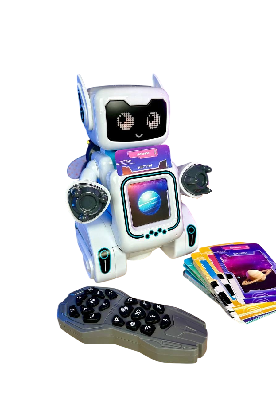 Робот-картридер на радиоуправлении WToys РобоДруг 89610 123 карточки/246 изображений/сказки/песни/истории/сенсорная кнопка украинская озвучка (168349) Робот-картридер на радиоуправлении WToys РобоДруг 89610 123 карточки/246 изображений/сказки/песни/истории/сенсорная кнопка украинская озвучка (168349)