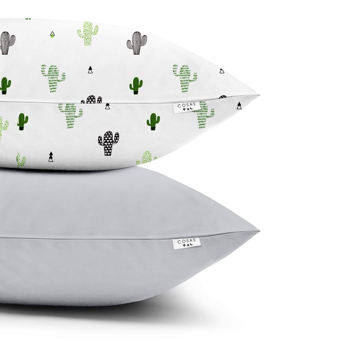 Набор наволочек Cosas 50х70 см 2 шт. Cactus/Grey (4822052050255)