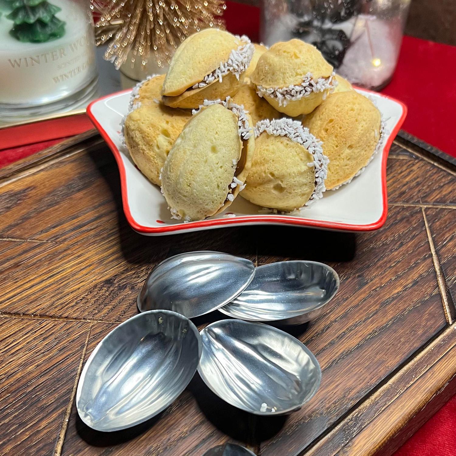 Набор формочек порционных металлических для печенья Орешки с ребристой поверхностью 20 шт. (26250600) - фото 8 Набор формочек порционных металлических для печенья Орешки с ребристой поверхностью 20 шт. (26250600) - фото 8