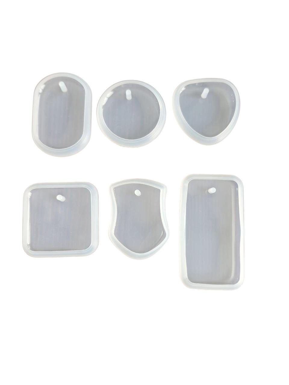 Форма силіконова для виготовлення брелоків і кулонів DIY 6 шт. Форма силіконова для виготовлення брелоків і кулонів DIY 6 шт.