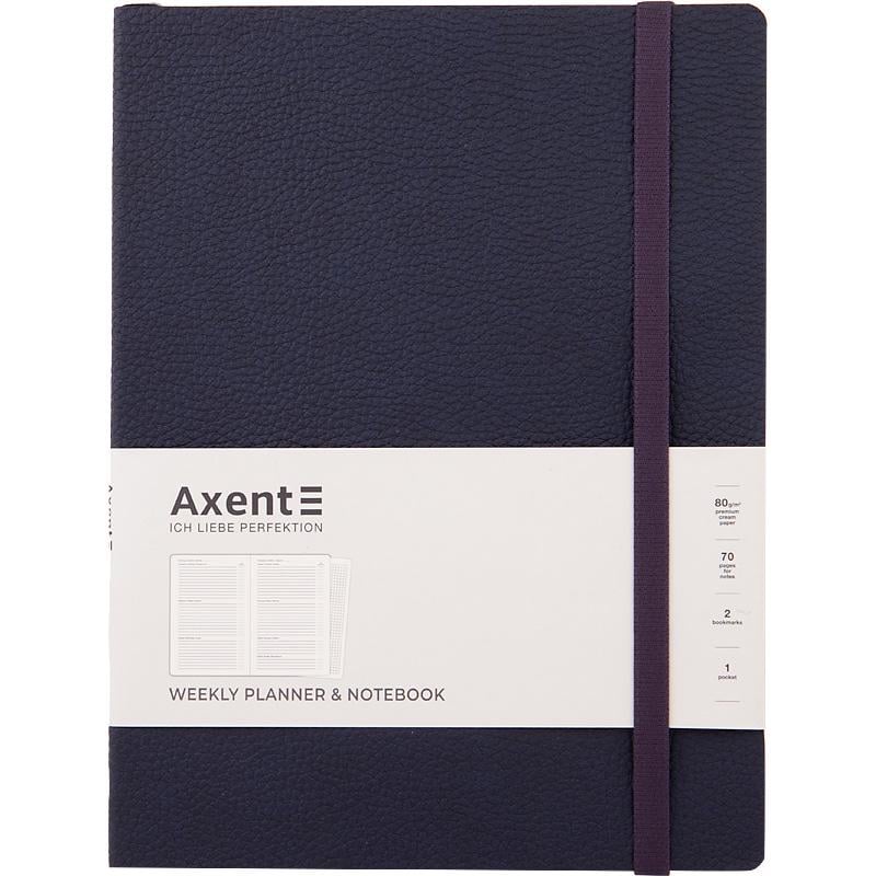 Еженедельник Axent Partner Soft L 190х250 мм 96 листов Синий (8605-21-02-A)