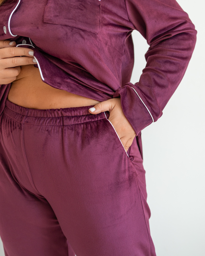 Пижама женская Модельер 7622 р. 42 Бордовый (14070) - фото 8 Пижама женская Модельер 7622 р. 42 Бордовый (14070) - фото 8