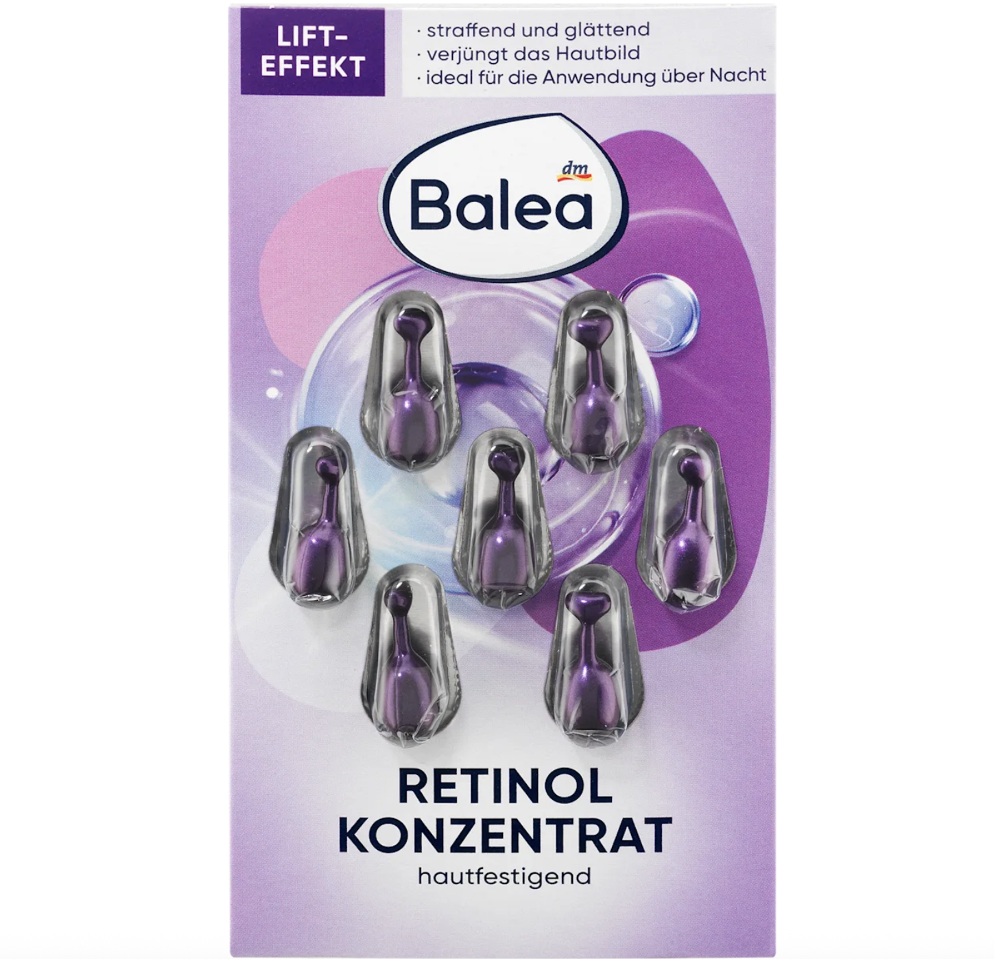 Сыворотка Balea Retinol с ретинолом для разглаживания морщин 7 шт.