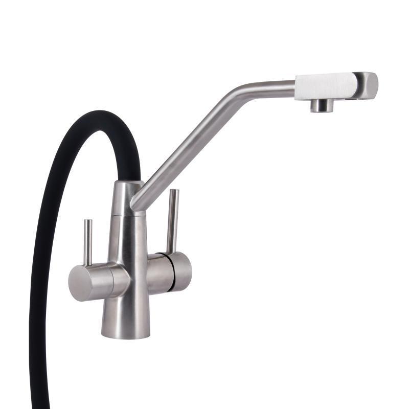 Смеситель для кухни Lidz Aria 020F3 с гибким изливом с подключением для питьевой воды (LDARI020F3BNK37647) - фото 3 Смеситель для кухни Lidz Aria 020F3 с гибким изливом с подключением для питьевой воды (LDARI020F3BNK37647) - фото 3