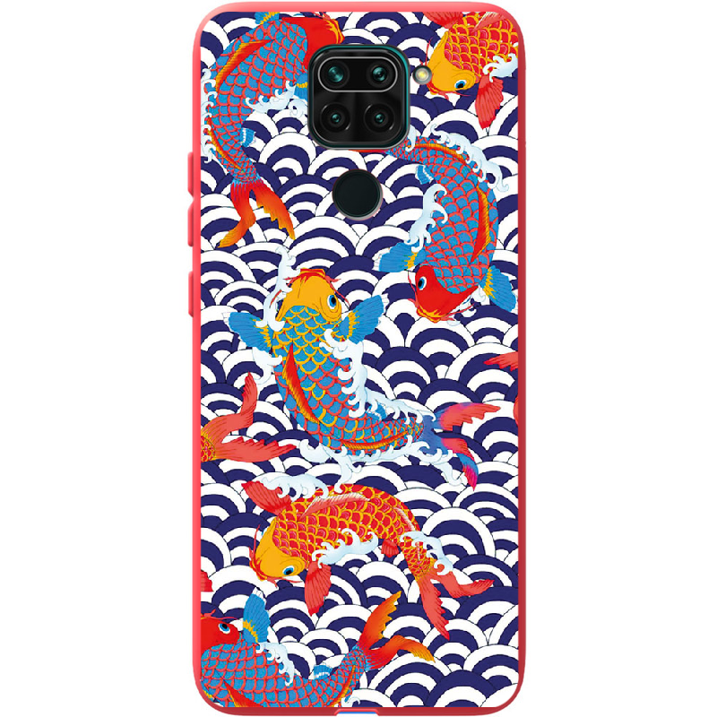 Чохол Boxface Xiaomi Redmi Note 9 Koi Fish Червоний силікон  (39801-up2477-41193) - фото 1