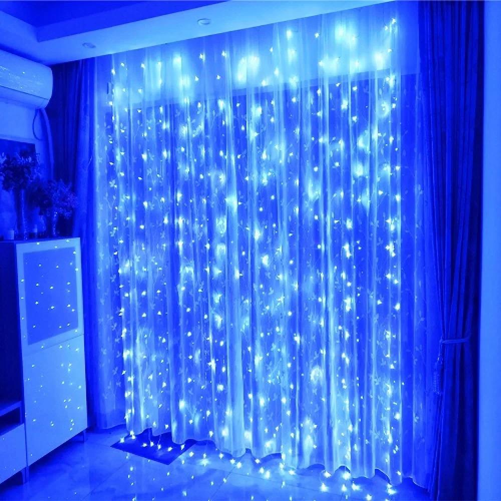 Гирлянда Штора LED 200 Голубой (1-70)
