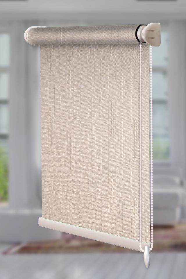 Рулонна штора Льон відкритого типу 42,5х150 см Шампань (Len-RSS-01-1964)