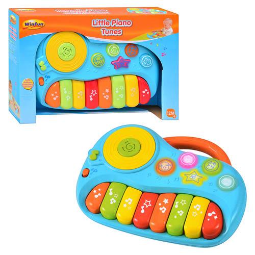 Пианино детское WinFun музыкальное 8 клавиш/2 режима игры/свет (2001-NL) - фото 2 Пианино детское WinFun музыкальное 8 клавиш/2 режима игры/свет (2001-NL) - фото 2