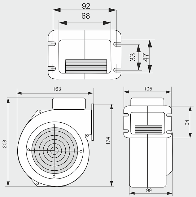 Вентилятор для котла нагнітальний MplusM WPA 07 (28414445) - фото 5 Вентилятор для котла нагнітальний MplusM WPA 07 (28414445) - фото 5