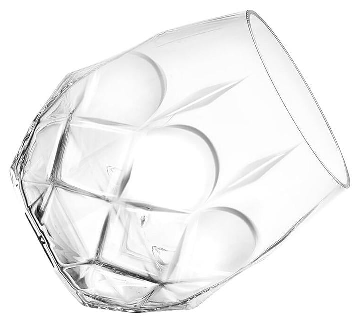 Набор стаканов для виски граненых RCR Alkemist 380 мл 6 шт. стеклянные Прозрачный (2298172753)