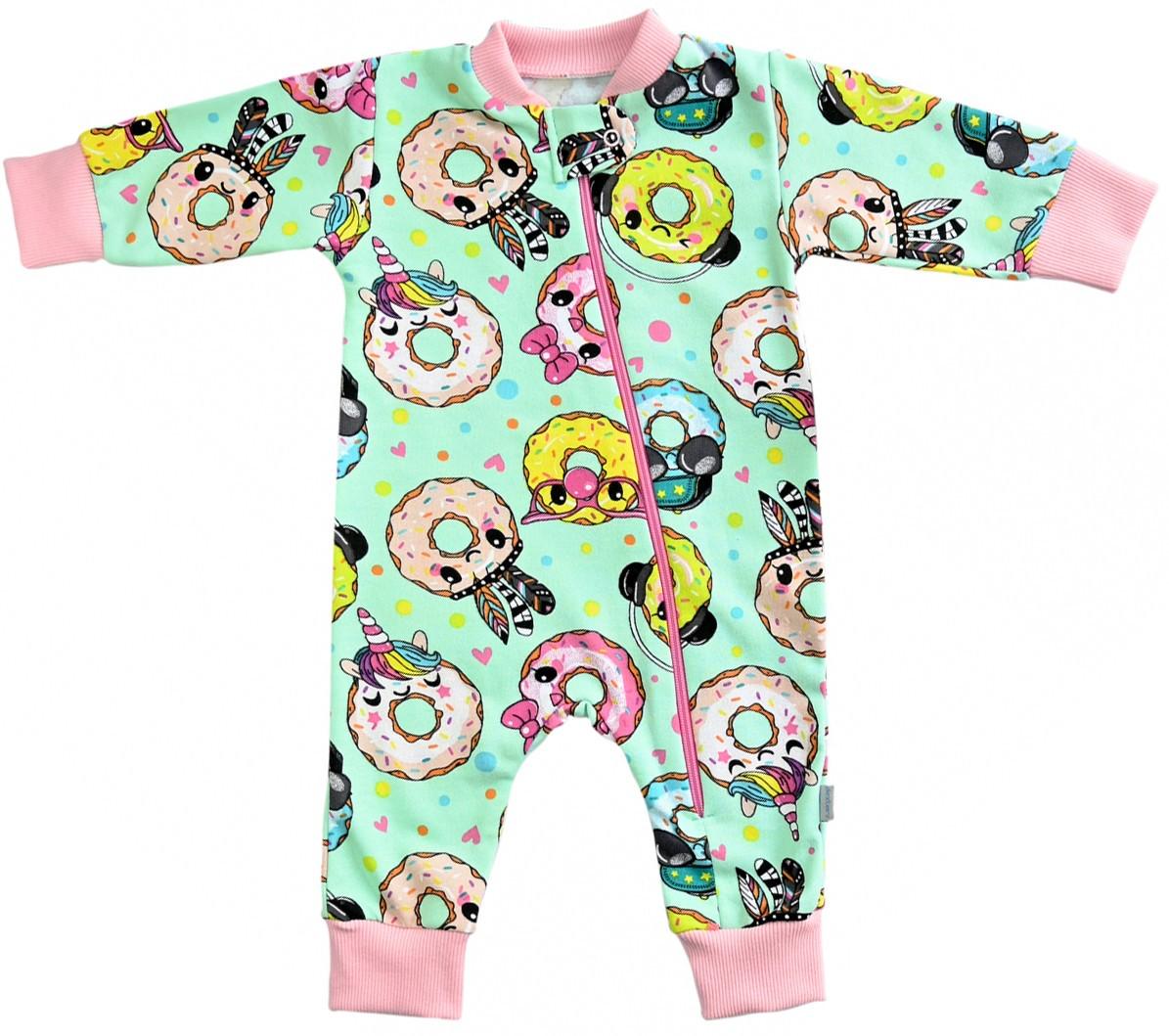 Человечек Dexter's Пончики 68 см Мятный/Розовый