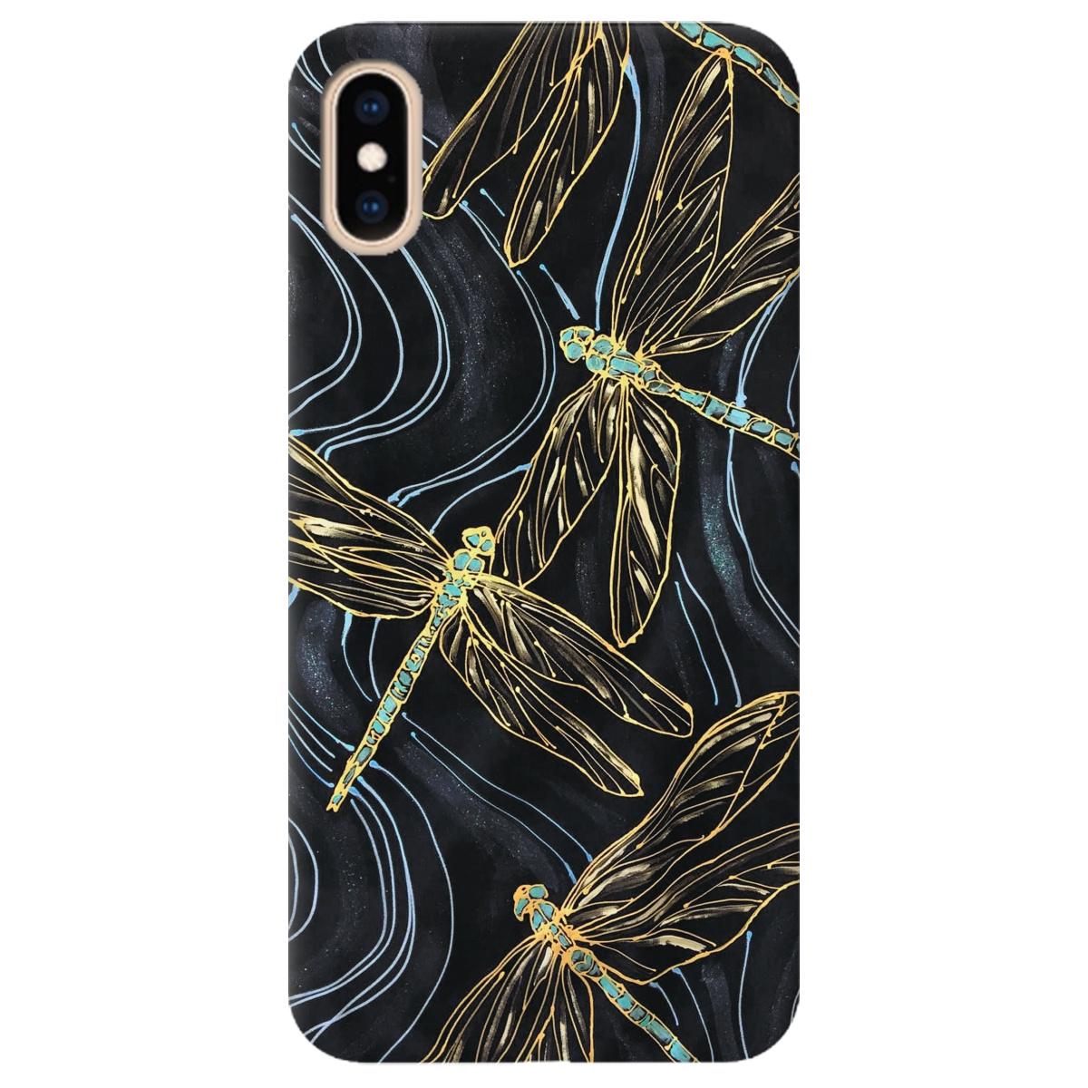 Силиконовый чехол Zorrov для Apple iPhone XS - Dragonfly (11170040265119249)